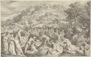 Dzieciobójstwo w Betlejem autorstwa Nicolaes de Bruyn