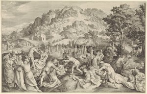 Dzieciobójstwo w Betlejem autorstwa Nicolaes de Bruyn