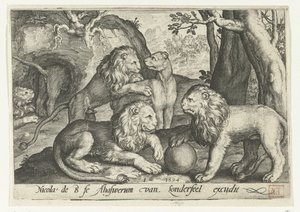 osobliwości miasta Animalivm qvadrvpedvm (tytuł serii) Zwierzęta w krajobrazach (tytuł serii) autorstwa Nicolaes de Bruyn