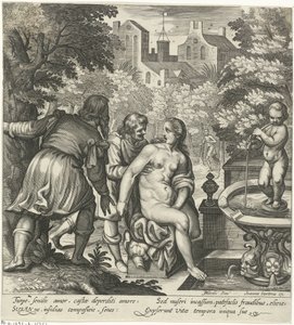 Zuzanna i Starsi autorstwa Nicolaes van Geelkercken