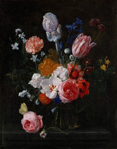 Bukiet kwiatów w kryształowym wazonie, 1662.