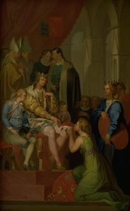 Christian I Podniesienie Prowincji Holsztyn do stanu Księstwa w 1460 autorstwa Nicolai Abildgaard