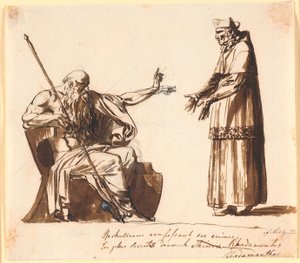 Richelieu foran Rhadamanthos autorstwa Nicolai Abildgaard