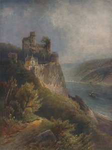 Burg Rheinstein, zamek Rheinstein, 1923.