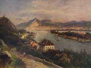Rolandseck - wyspa Nonnenwerth i Siebeneberge, 1923.
