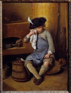 Dziecko pokutujące Obraz Mikołaja Lepicie (1735-1784) XVIII w. Nd. 0,31x0,41 m Lyon, Muzeum Sztuk Pięknych