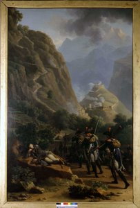 Napoleon w Fort de Bard - Mikołaj-Antoine Taunay, obraz olejny, pocz. XIX w.