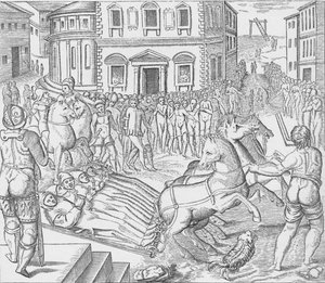 Egzekucja trzech męczenników kartuzów, Tyburn, Londyn, 1535 1904