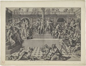 Dzieciobójstwo w Betlejem autorstwa Nicolas Beatrizet