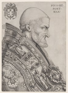 Portret papieża Piusa IV, połowa XVI w., połowa XVI w. autorstwa Nicolas Beatrizet