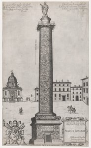 Lustro rzymskiej świetności: Kolumna Trajana, 1589., 1589. autorstwa Nicolas Beatrizet.
