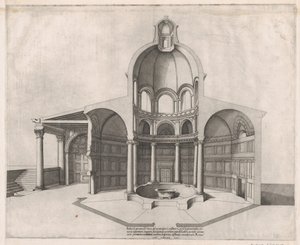 Lustro Wspaniałości Rzymskiej: Wnętrze Laterańskie, XVI w., XVI w. autorstwa Nicolas Beatrizet