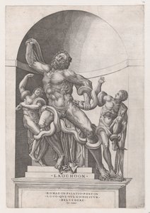 Lustro rzymskiej świetności: Laokoon, XVI w., XVI w. autorstwa Nicolas Beatrizet