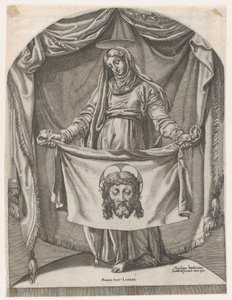Św. Weronika z Sudarium, według Michała Anioła, 1540-66., 1540-66. autorstwa Nicolas Beatrizet