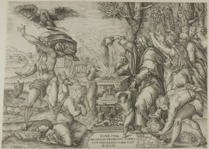 Ofiara Ifigenii autorstwa Nicolas Beatrizet