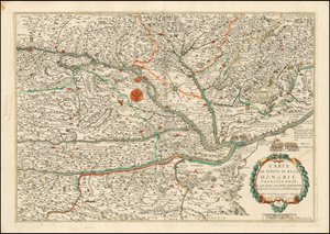 Mapa Górnych i Dolnych Węgier, Siedmiogrodu, Słowenii, Chorwacji i Dalmacji z 1663 r., wydana przez Nicolasa Bereya autorstwa Nicolas Berey
