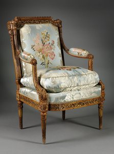 Fotel, ok.1785 (bukszpan) autorstwa Nicolas-Denis Delaisement