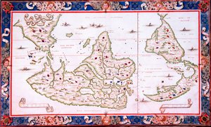 Mapa świata autorstwa Nicolas Desliens