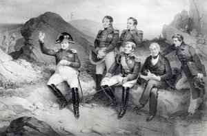 Cesarz Napoleon I (1769-1821) dyktujący swoje pamiętniki do spraw Emmanuela Lasa (1766-1842) na św. Helenie, 1860