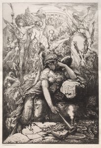 Melancholia autorstwa Nicolas François Chifflart