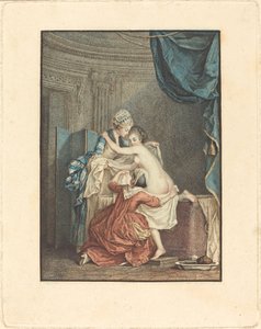 Le Bain (Kąpiel) autorstwa Nicolas François Regnault after Pierre Antoine Baudouin