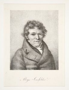 Portret Aloysa Senefeldera autorstwa Nicolas Henri Jacob