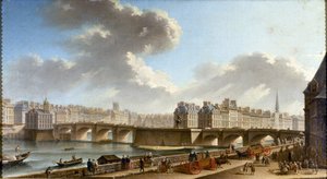 Pont-Neuf i miasto, widziane z Quai de Conti, 1772.