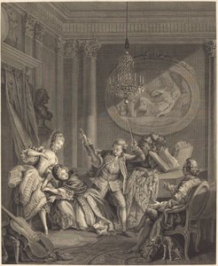 Droga do fortuny autorstwa Nicolas Joseph Voyez after Pierre Antoine Baudouin