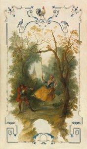 Huśtawka, ok. godz. 1723-1727. autorstwa Nicolas Lancret