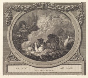 Dzbanek na mleko autorstwa Nicolas Ponce after Jean Honoré Fragonard