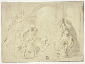 Adoracja pasterzy autorstwa Nicolas Poussin