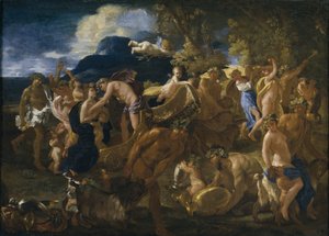 Bachanalia, 1625-1626 autorstwa Nicolas Poussin