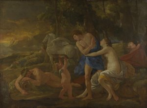 Cephalus i Aurora, ok. 1630 autorstwa Nicolas Poussin