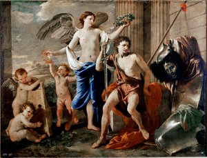 Triumf Dawida. Obraz Nicolasa Poussin autorstwa Nicolas Poussin