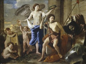 Triumf Dawida autorstwa Nicolas Poussin