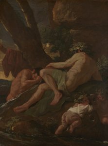 Mycie Midasa u źródła Pactolus, ca. 1627. autorstwa Nicolas Poussin