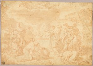 Poświęcenie Noego autorstwa Nicolas Poussin