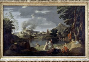 Orfeusz i Eurydyka autorstwa Poussina, Luwr autorstwa Nicolas Poussin