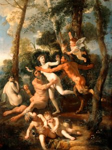 Patelnia i Syrinx autorstwa Nicolas Poussin