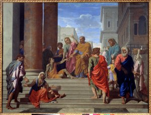 Św. Piotr i św. Jan niosą kulawych autorstwa Nicolas Poussin