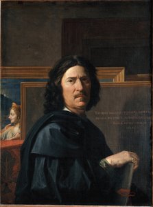 Autoportret w wieku 56 lat Obraz Nicolasa Poussina autorstwa Nicolas Poussin