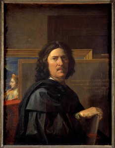 Autoportret w wieku 56 lat Obraz Nicolasa Poussina autorstwa Nicolas Poussin