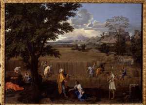 Lato czyli Rut i Boaz autorstwa Nicolas Poussin