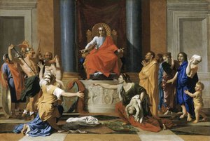 Wyrok Salomona autorstwa Nicolas Poussin