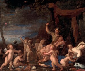 Triumf Owidiusza (olej na płótnie) autorstwa Nicolas Poussin