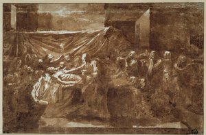 Ekstremalne namaszczenie. Rysunek Nicolasa Poussina autorstwa Nicolas Poussin