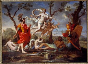 Zestaw kierownicy (szczegół) autorstwa Nicolas Poussin