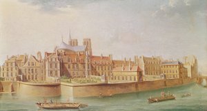 Domy w klasztorze Notre-Dame, Paryż autorstwa Nicolas Raguenet