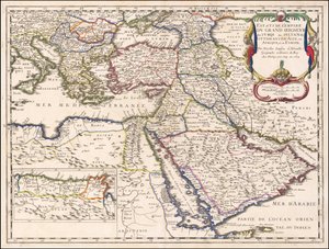 Mapa z 1654 r. - Posiadłości Imperium Wielkiego Władcy Turków lub Sułtana Osmanów w Azji, Afryce i Europie