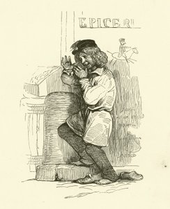 Gamin (grawerowanie) autorstwa Nicolas Toussaint (after) Charlet